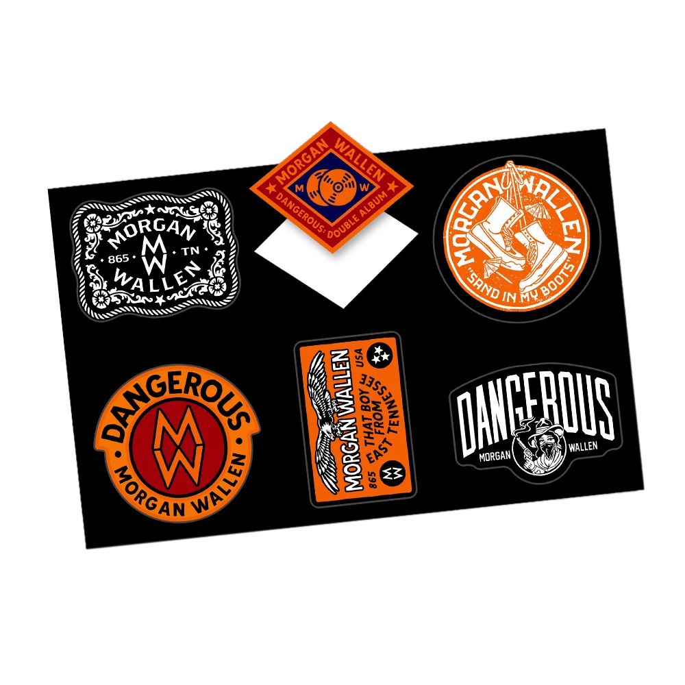 Sticker Sheet Morgan Wallen Official Store